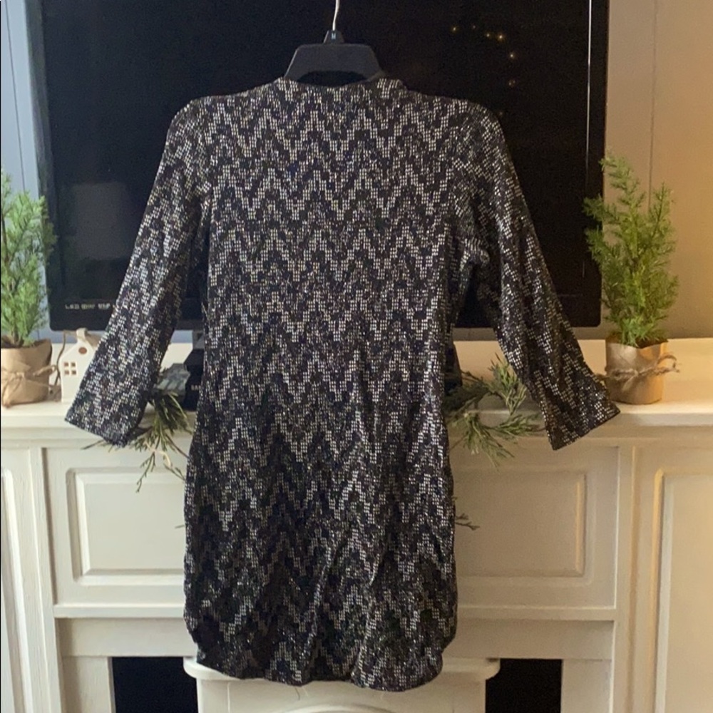S N A P glitter tight dress